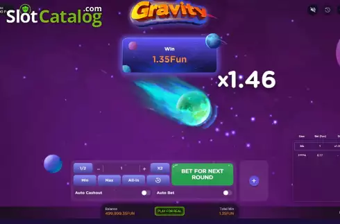 Schermo3. Gravity slot