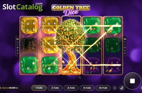 Ekran3. Golden Tree Dice yuvası