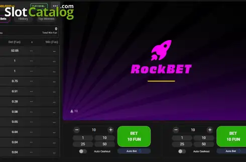 Écran2. RockBet Machine à sous