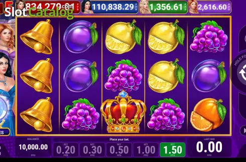 Game screen. Regal Spins 5 slot