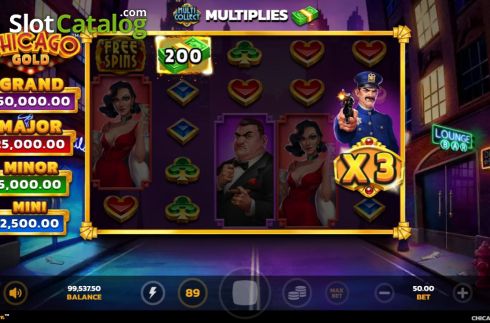 Feature Screen 1. Chicago Gold slot