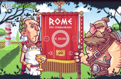 Start screen. Rome The Conquerors slot