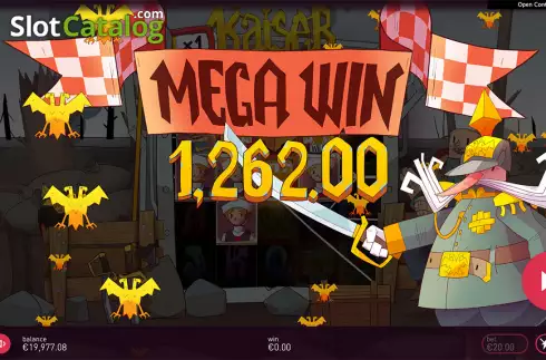 Mega Win. Kaiser slot
