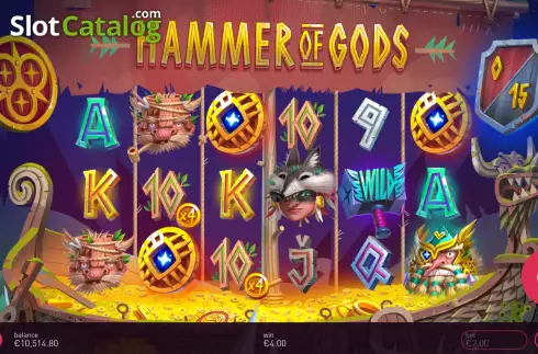 Bildschirm8. Hammer of Gods slot