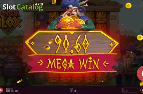 Mega Win. Monster Blox slot