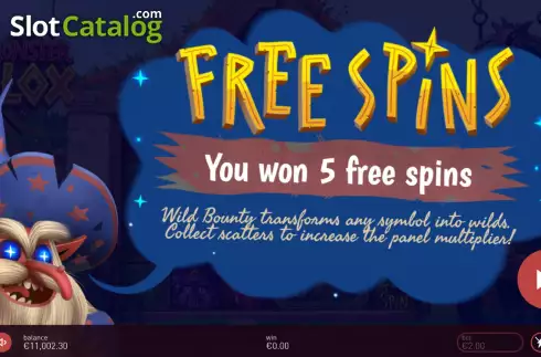 Free Spins 1. Monster Blox slot