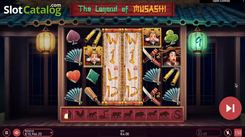 Video machine à sous The Legend of Musashi