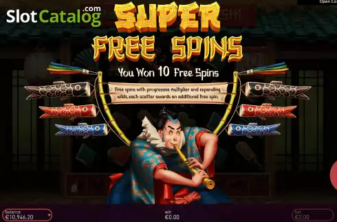 Free Spins 1. The Legend of Musashi slot