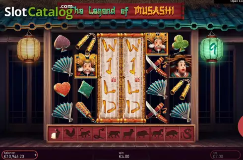 Skärmdump6. The Legend of Musashi slot