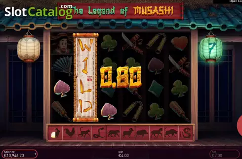 Bildschirm7. The Legend of Musashi slot