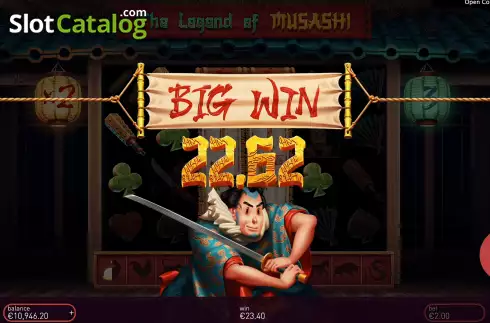 Skärmdump9. The Legend of Musashi slot