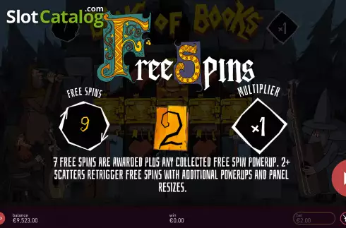 Free Spins 1. Book of Books slot