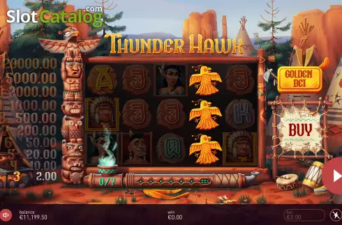 Win Screen. Thunderhawk slot