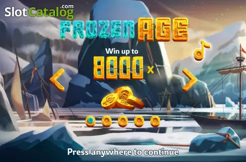 Start Screen. Frozen Age slot
