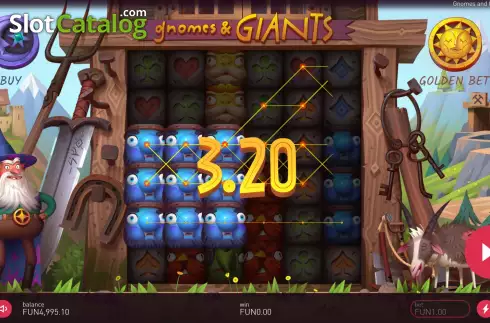 Bildschirm5. Gnomes & Giants slot