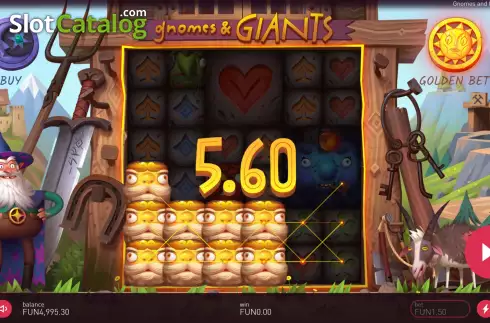 Win Screen 3. Gnomes & Giants slot