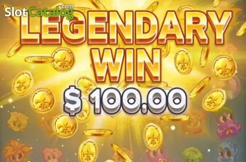Win screen. Lucky Lily Reactors slot