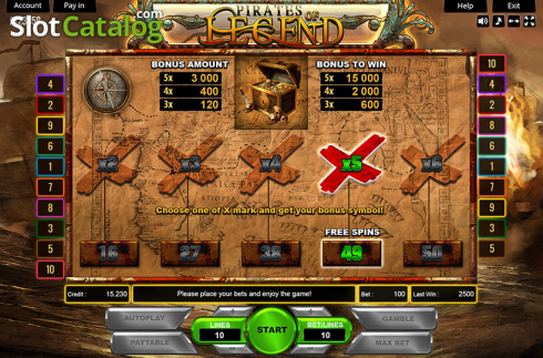 Bildschirm5. The Legend of Pirates slot