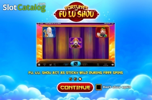 Schermo4. Fortunes of Fu Lu Shou slot