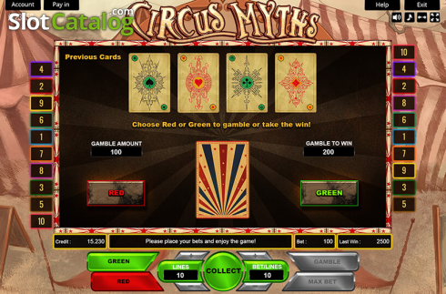Gamble. Circus Icons slot