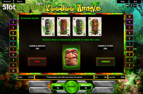 Gamble. Voodoo Jungle slot