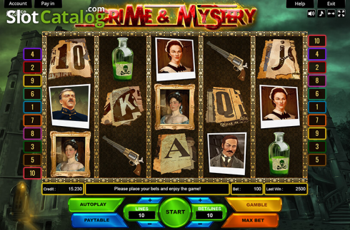Reel Screen. Crime and Mystery slot