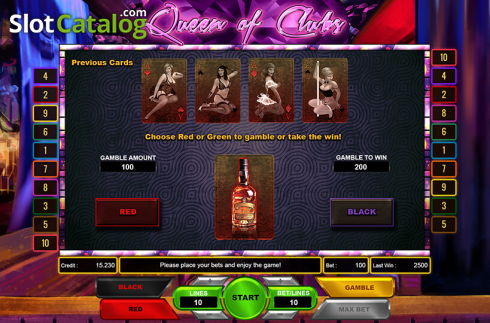 Gamble. Queen of Clubs slot