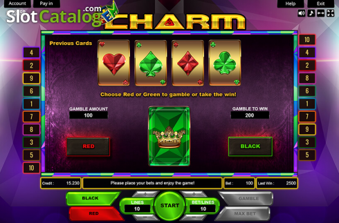 Gamble. Gem Charm slot