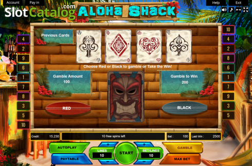Schermo4. Aloha Shack slot