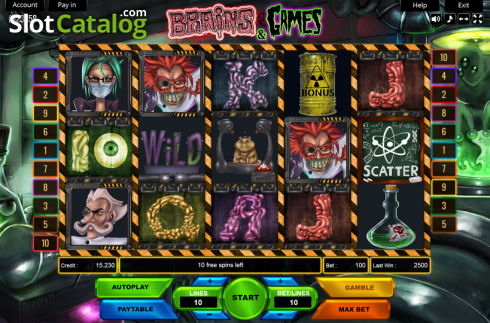 Reel Screen. Brains and Games slot