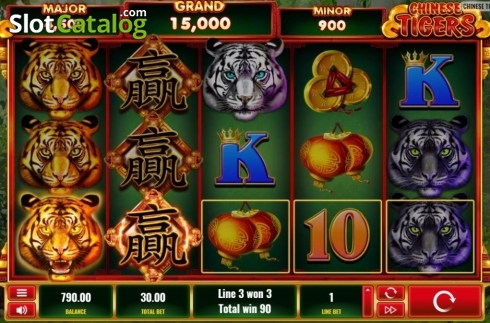 Skärmdump3. Chinese Tigers slot