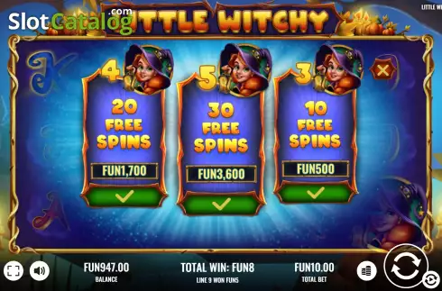 Schermo5. Little Witchy slot