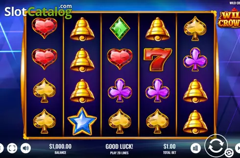 Game Screen. Wild Crowns slot