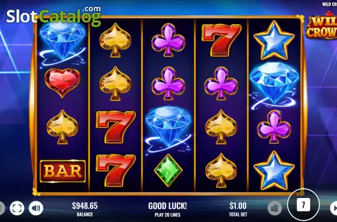 Free Spins Win Screen. Wild Crowns slot
