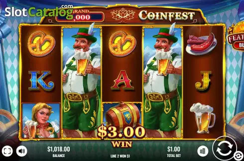 Win Screen. Coinfest slot
