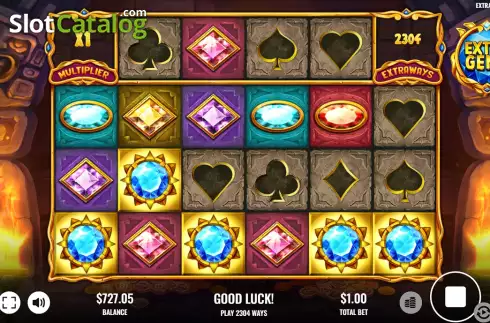 Free Spins Win Screen. Extra Gems slot