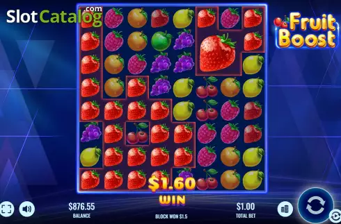 Gameplay Screen 2. Fruit Boost slot