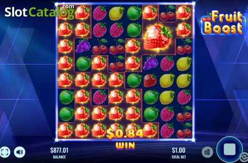 Gameplay Screen 3. Fruit Boost slot