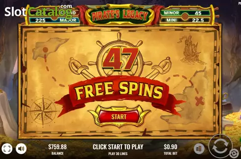 Free Spins Win Screen 2. Pirate's Legacy slot