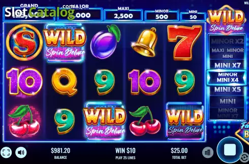 Win Screen 2. Wild Spin Deluxe slot
