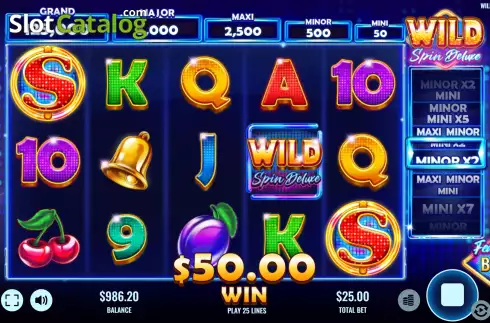 Win Screen 3. Wild Spin Deluxe slot