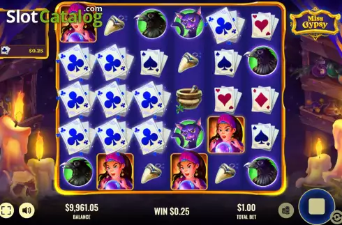 Free Spins Win Screen. Miss Gypsy slot