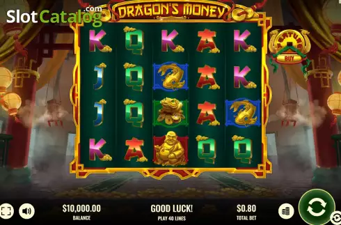 Game screen. Dragon's Money slot