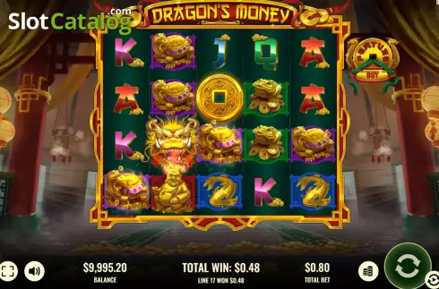 Win screen. Dragon's Money slot