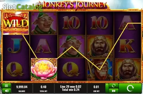 Wild Win screen. Monkey's Journey slot