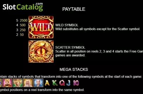 Paytable 3. Power of Gods slot