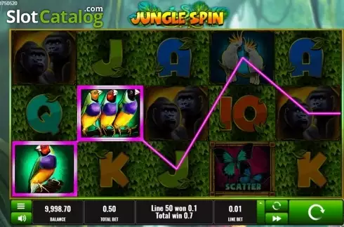 Ekran2. Jungle Spin yuvası