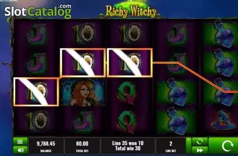 Win screen. Richy Witchy slot