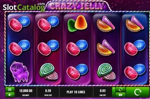 Reel screen. Crazy Jelly slot