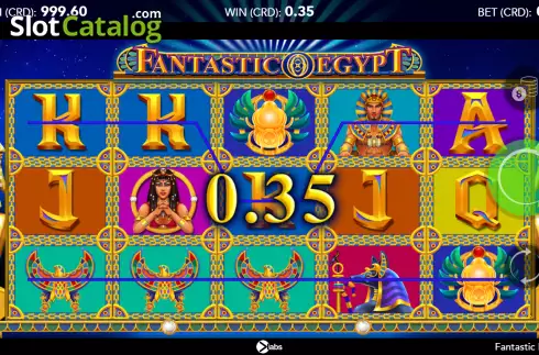 Win screen. Fantastic Egypt slot